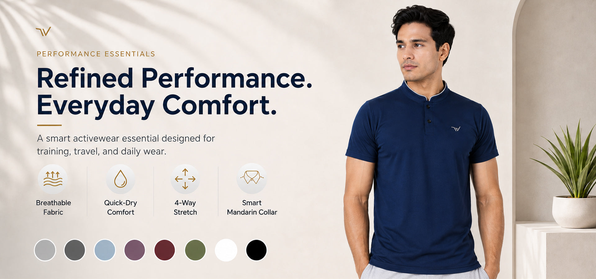 mens standing color Tshirt