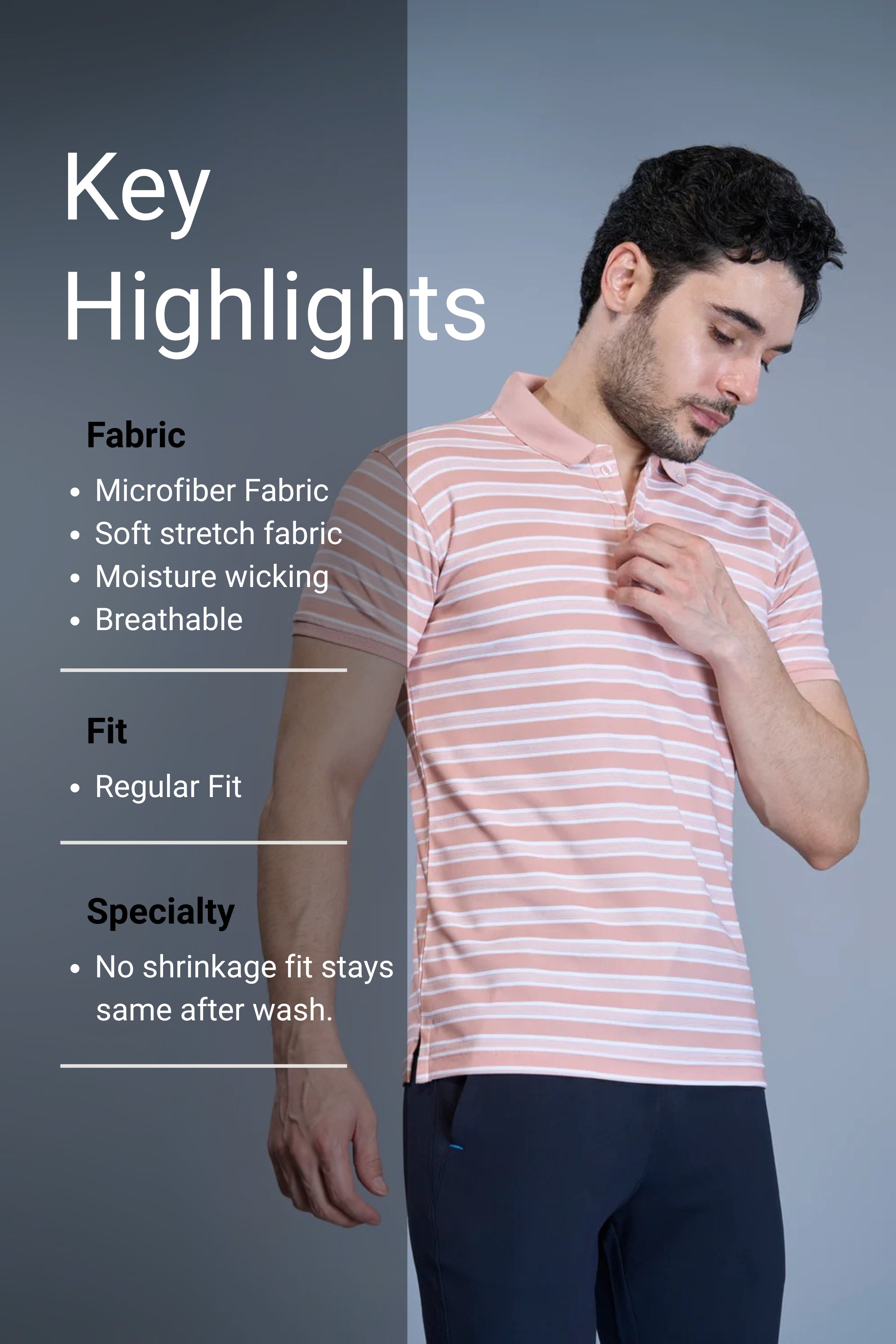 Stripee Polo T-shirt