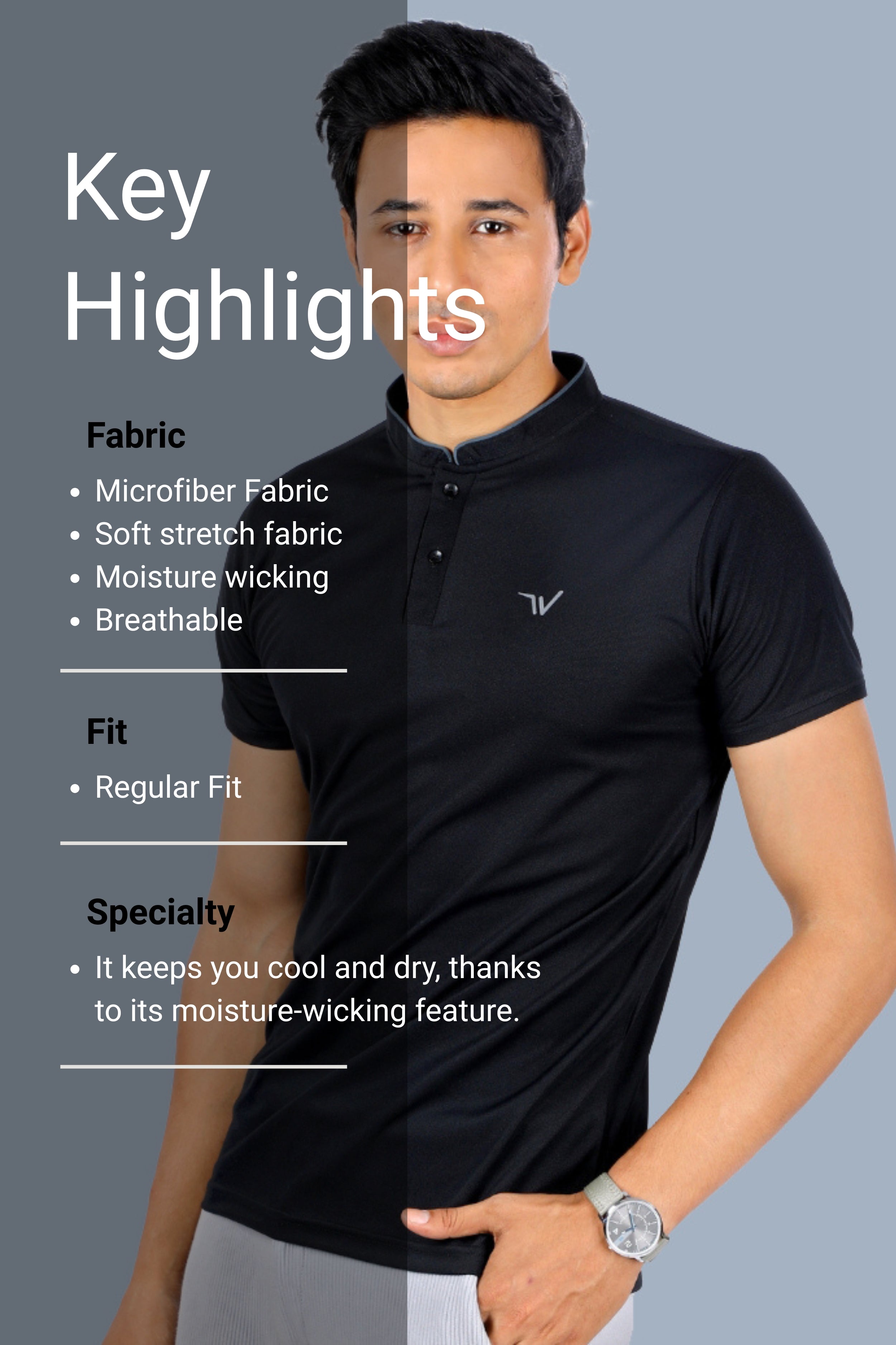 Black - Polostand