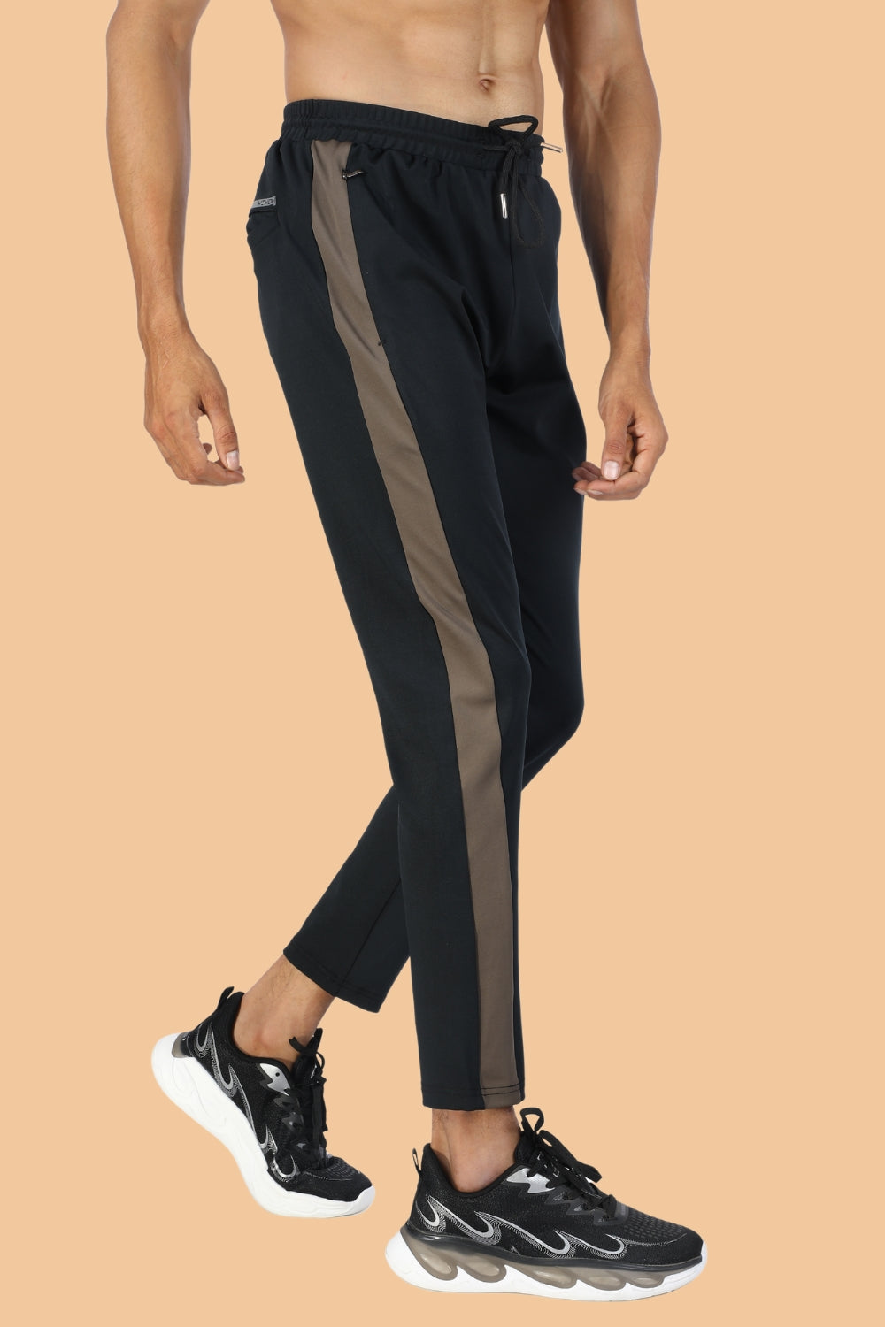 Black - Dengo Lycra Trackpant