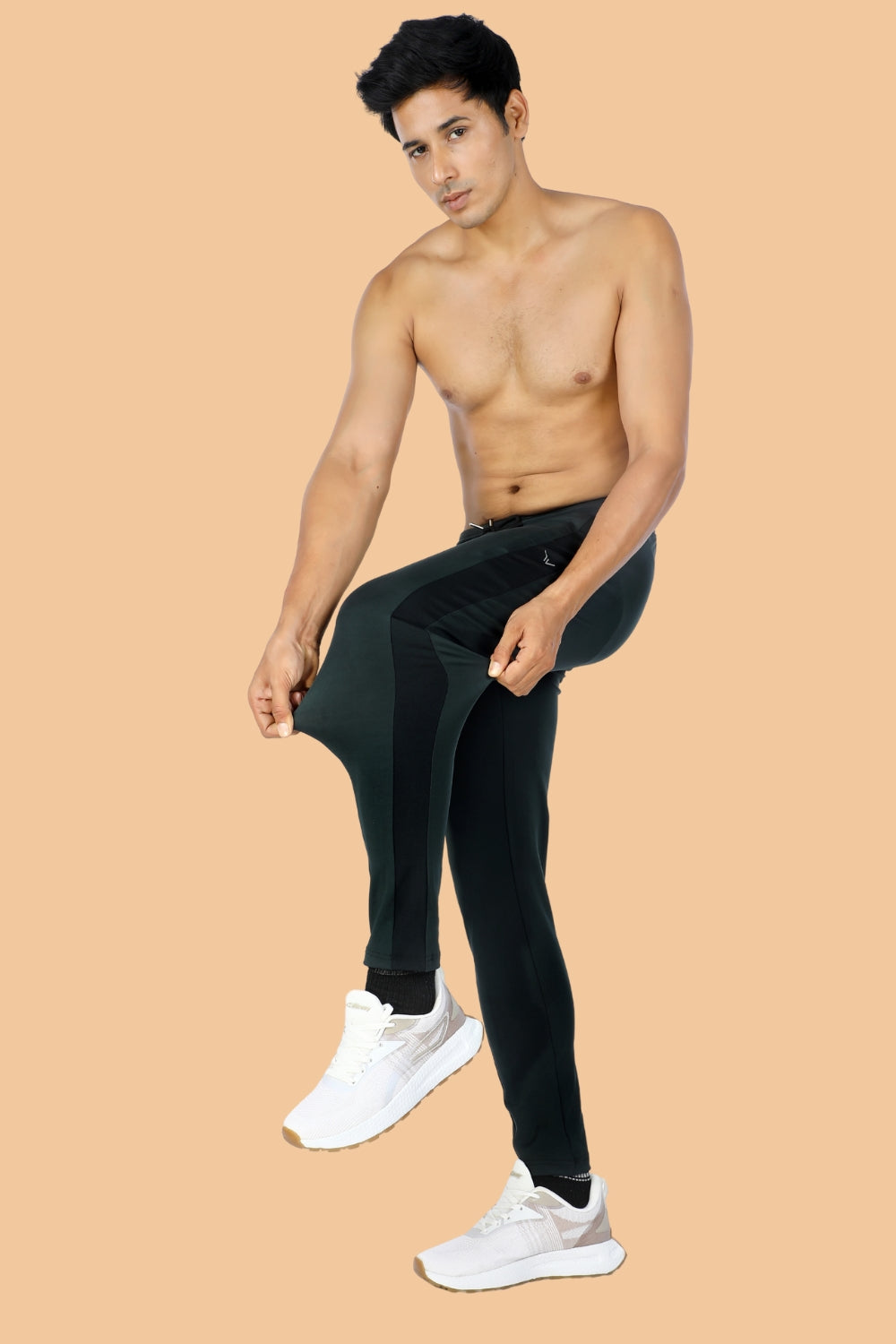 Charcoal Green - Dengo Lycra Trackpant