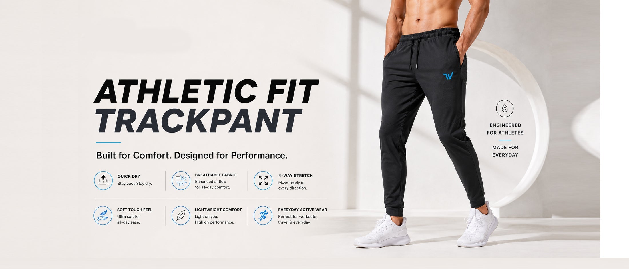 Gym Workouts, Running, Jogging, Cricket, Football, Training, Yoga, Walking, Travelling and Casual Everyday Use.