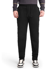 WEWOK men's tapered performance track pants in black