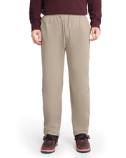 WEWOK men's tapered performance track pants in beige