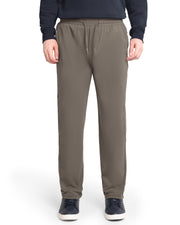WEWOK men's tapered performance track pants in mocha grey