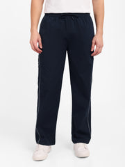 WEWOK men's baggy track pants in navy blue