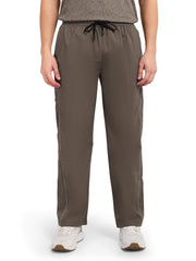 WEWOK men's baggy track pants in dark brown