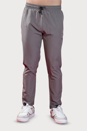 WEWOK men's dry-fit running track pants in mouse grey
