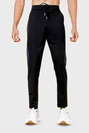 WEWOK men's ultra-flexible track pants in black