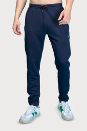 WEWOK men's quick-dry athletic track pants in navy blue