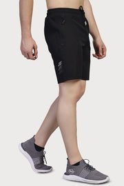 WEWOK men's 4-way stretch sports shorts in black