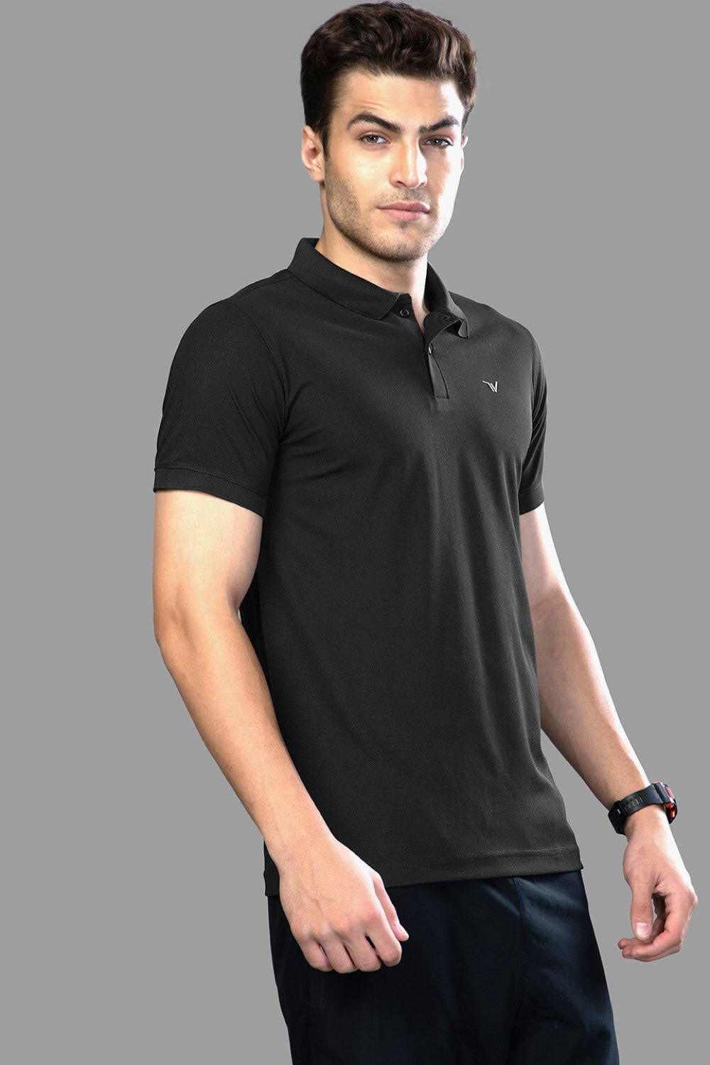 Black - Springy Polo