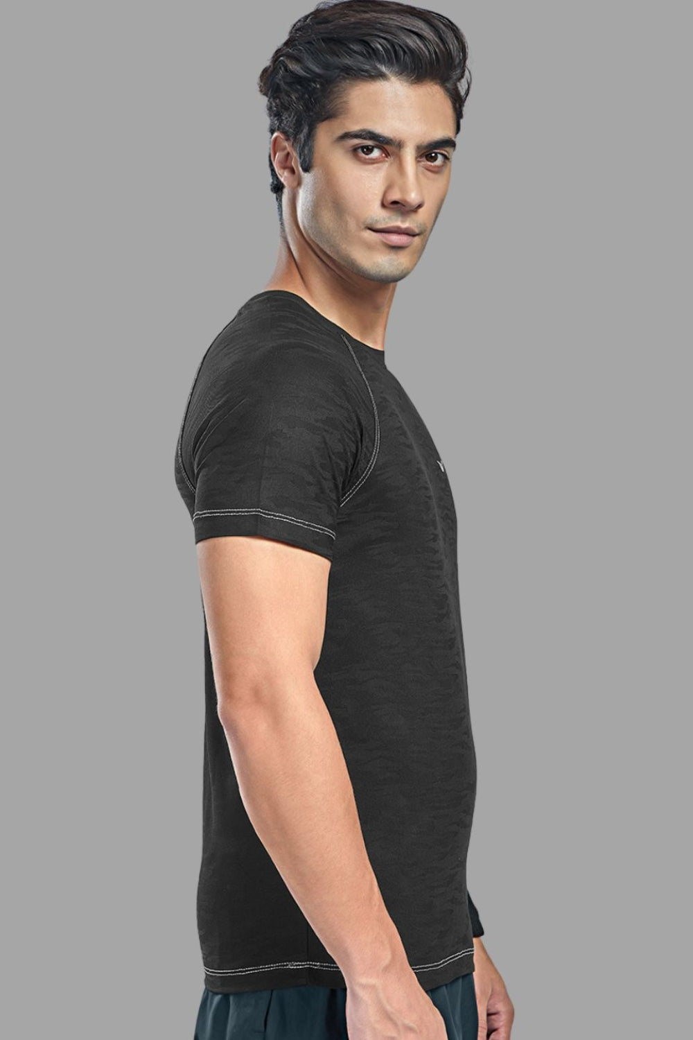 Black - Jacquard T-shirt