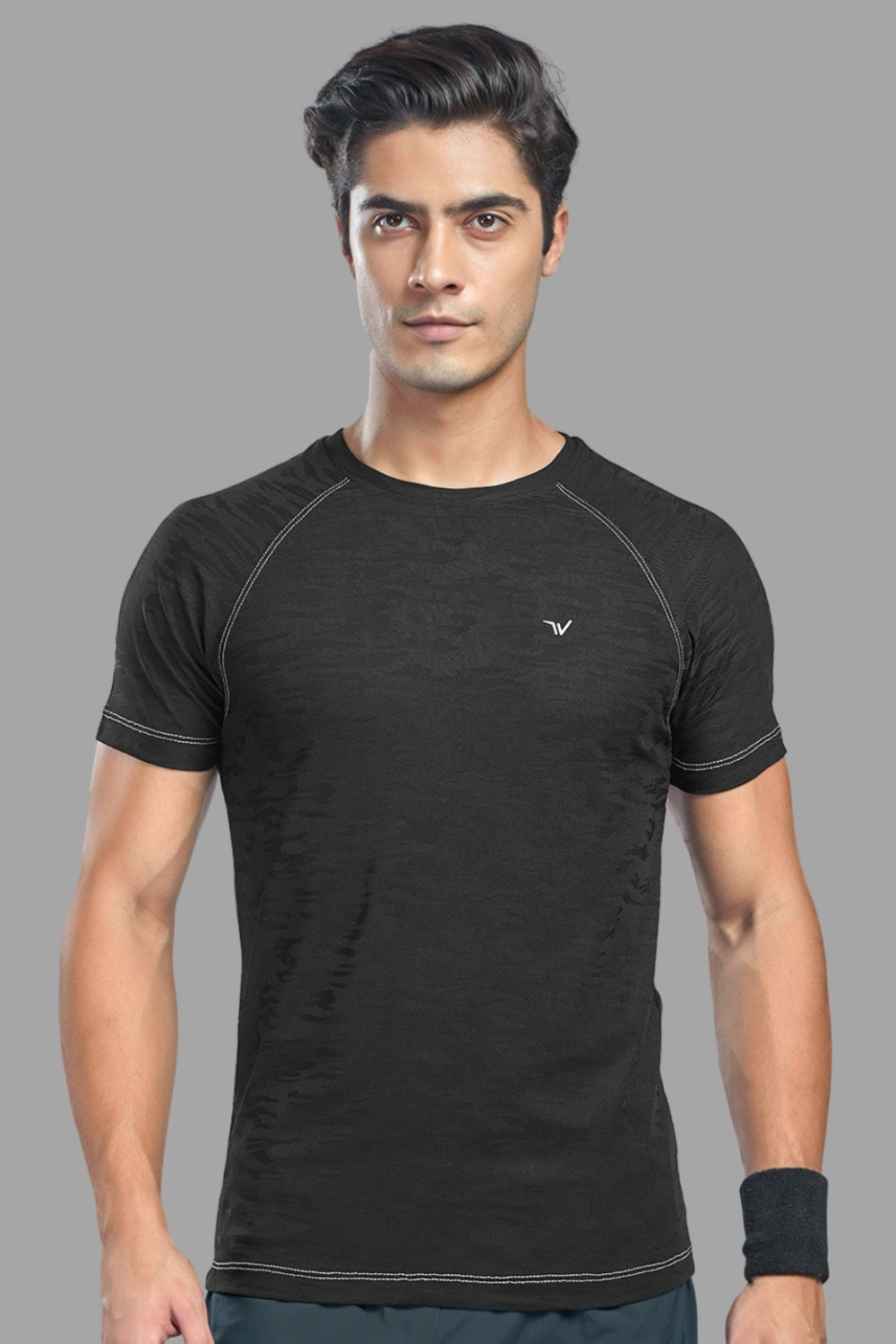 Black - Jacquard T-shirt