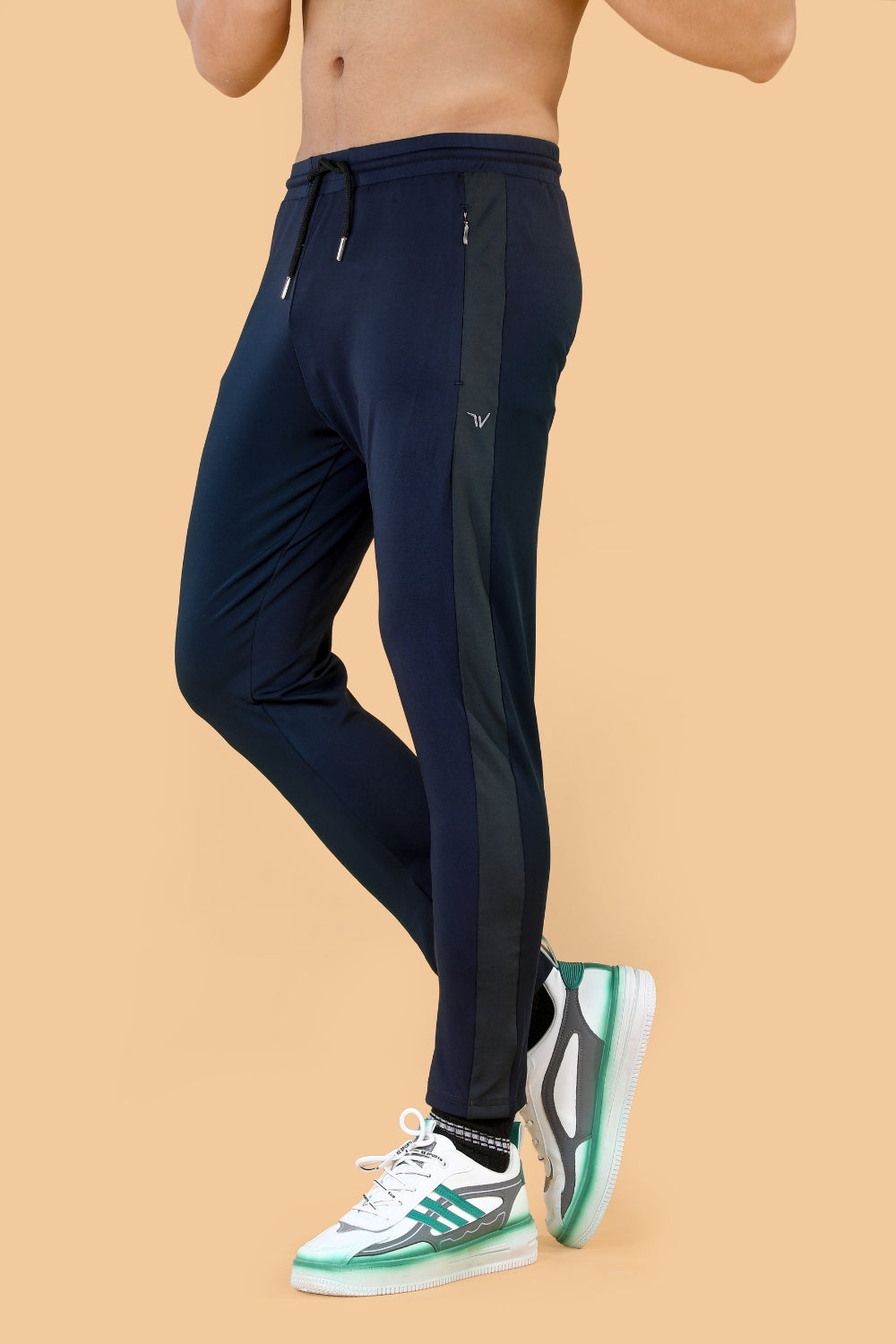Navy Blue - Dengo Lycra Trackpant