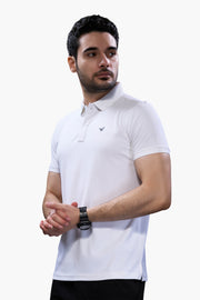 WEWOK men's regular fit polo T-shirt in white